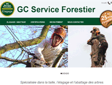 Tablet Screenshot of gc-service-forestier.fr